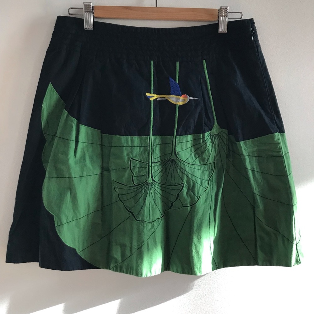 Anthropologie Embroidered Skirt Size 6.